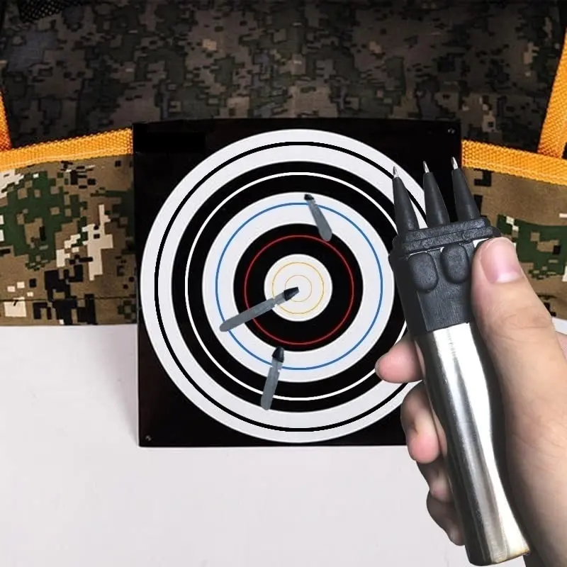 POPOTR Huge Power Toy Self Defensive Ballistic Dart Gun 5.3" x 1.4" x 1" | Solid Stainless Steel Dart Launcher - view 7
