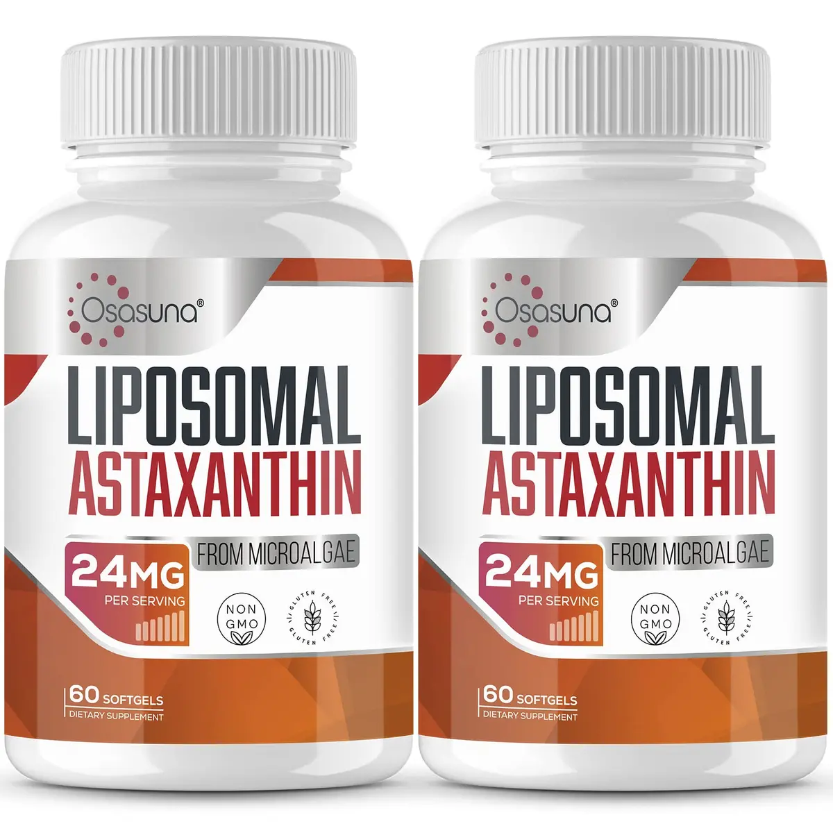 Osasuna Liposomal Astaxanthin Supplement 24MG | Maximum Absorption, Antioxidant Power, Non-GMO & Gluten Free - main product image