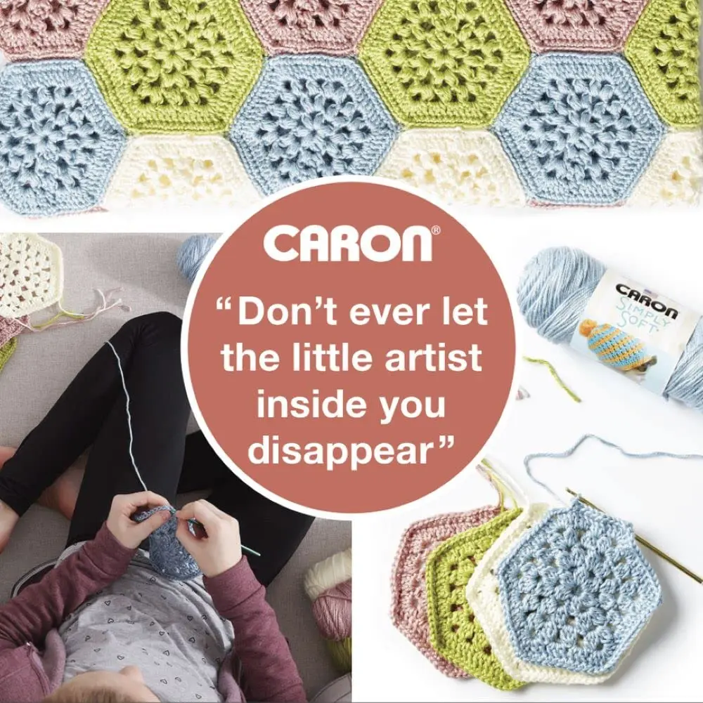 Caron Simply Soft Party Acrylic Yarn 255 g (8.99 oz) 3-Pack | Sparkle Crochet & Knitting Yarn - view 7