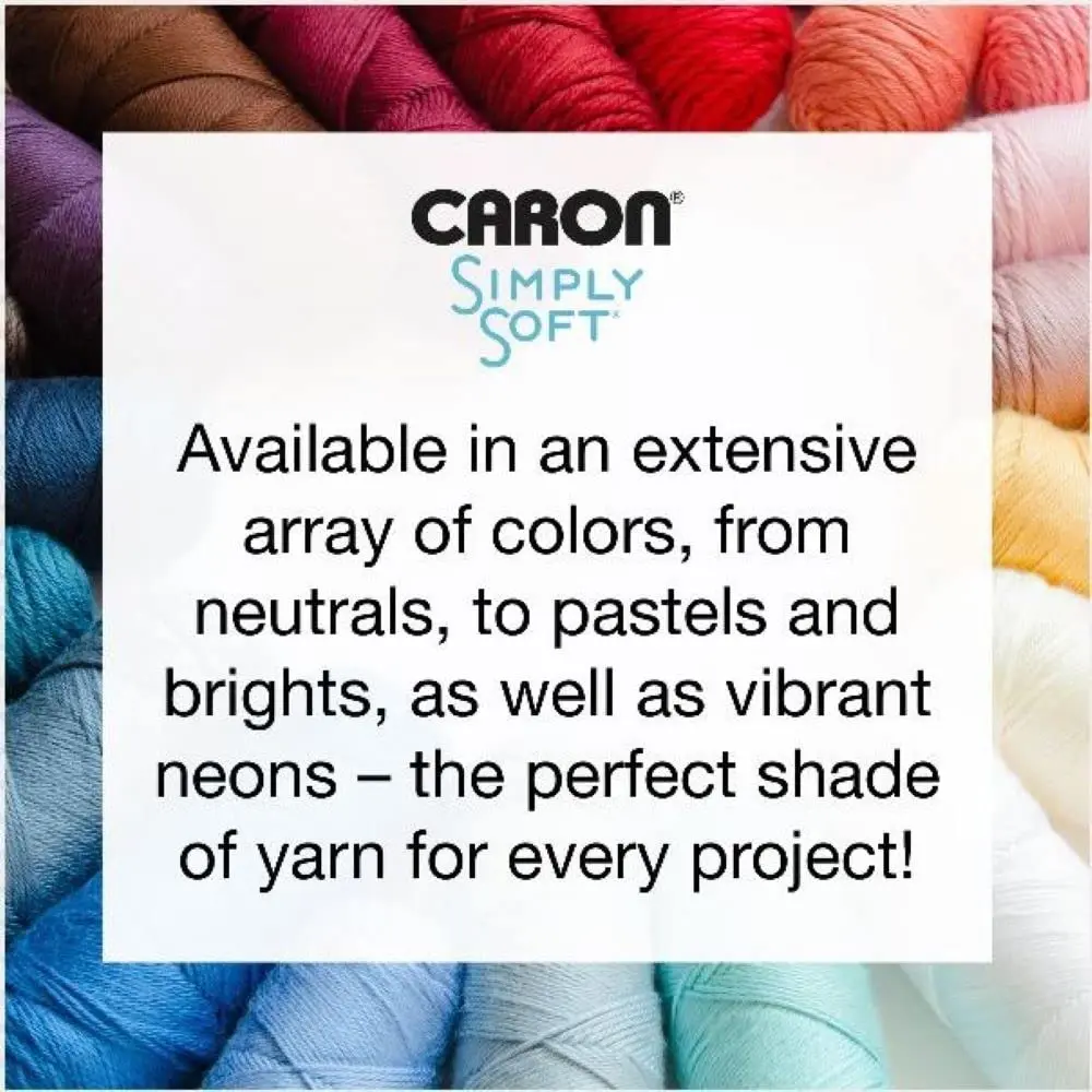 Caron Simply Soft Party Acrylic Yarn 255 g (8.99 oz) 3-Pack | Sparkle Crochet & Knitting Yarn - view 3