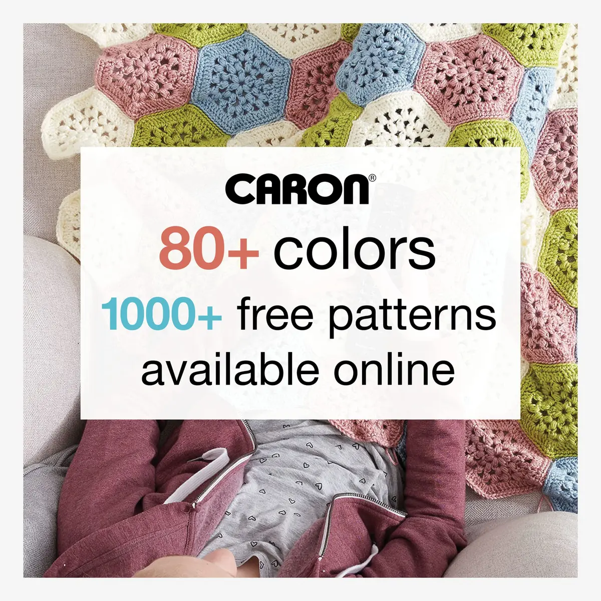 Caron Simply Soft Paints Yarn for Crocheting, Baby Brights, 3-Pack | 705 yards (645 m) Worsted Weight Acrylic Yarn - view 7