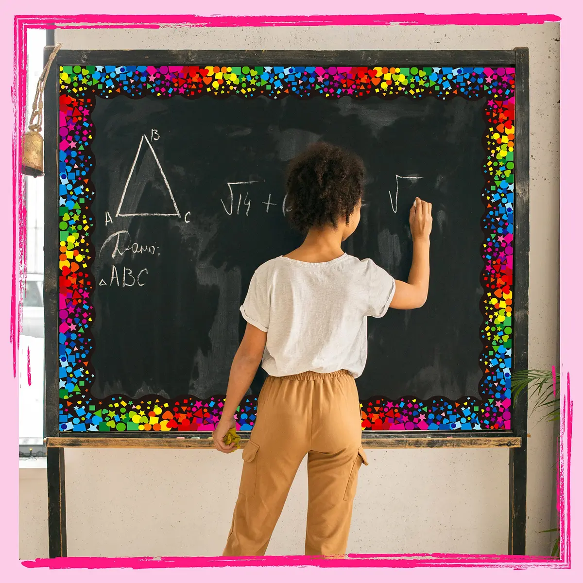 ERKE Scalloped Confetti Bulletin Board Borders 60 ft (18.3 m) | Classroom & Office Decor - view 5