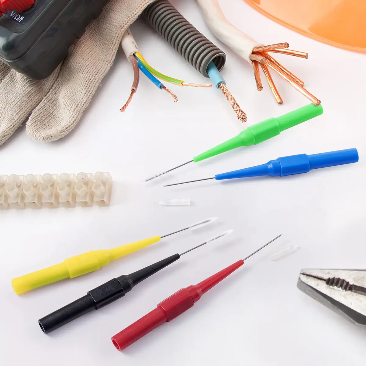 OIIKI 10Pcs 0.7mm Test Probe Pins | Non-Destructive Insulation Piercing Needle Testers - view 3
