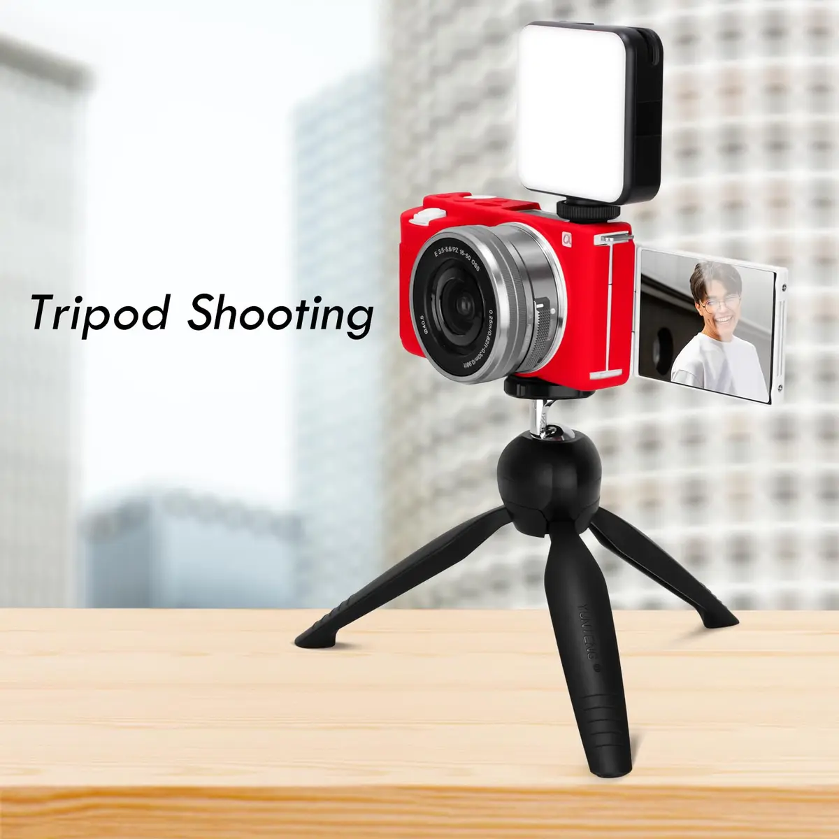 Rieibi ZVE10 Case, Soft Silicone Protective Cover for Sony ZV-E10 - Red | Precise Fit & Lightweight - view 5