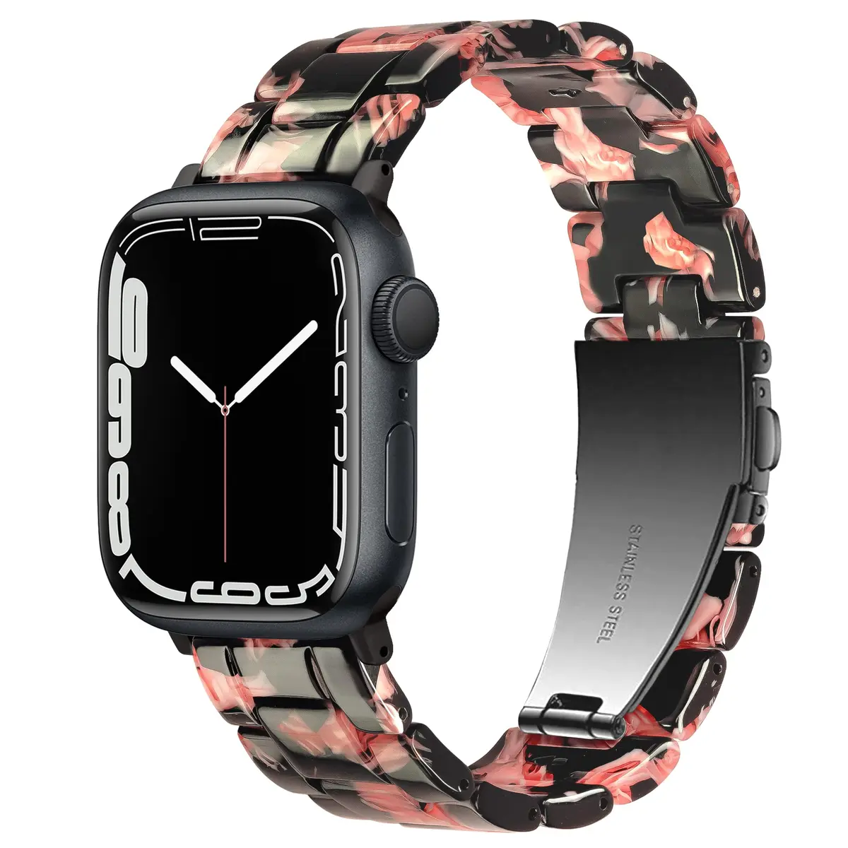 Vamyzji Compatible with Apple Watch Band 42mm Series 10 | Waterproof Resin Strap for Women Men (38mm/40mm/41mm/42mm) - main product image