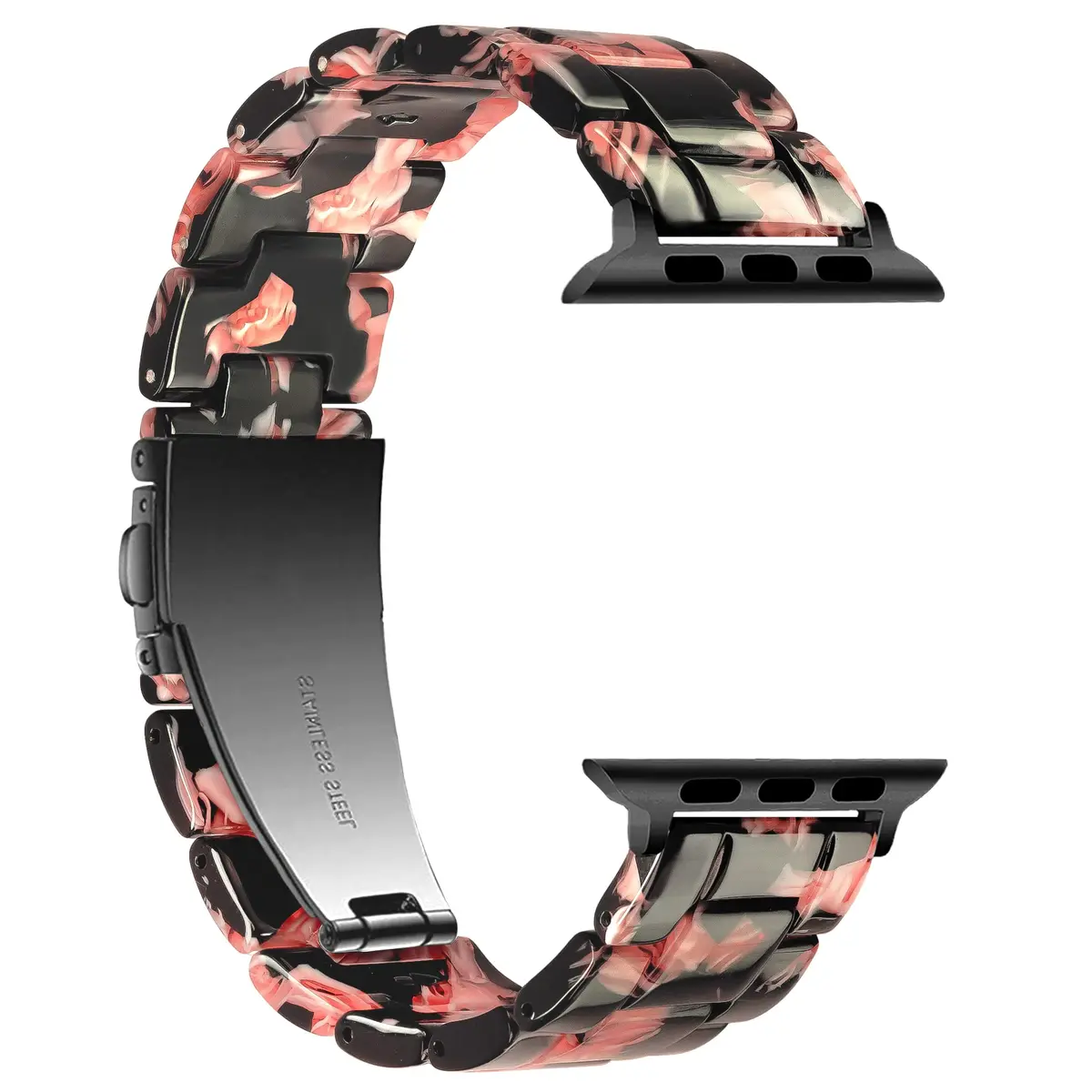 Vamyzji Compatible with Apple Watch Band 42mm Series 10 | Waterproof Resin Strap for Women Men (38mm/40mm/41mm/42mm) - view 3