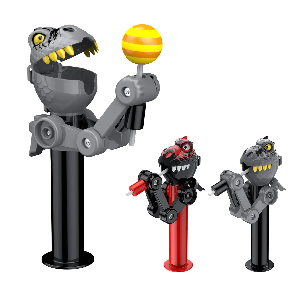 HDLNKAK Dinosaur Lollipop Holder 2-Pack | BPA-Free ABS Plastic Toy - main product image
