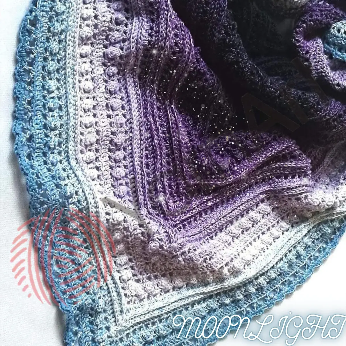 YarnArt Flowers Moonlight Gradient Cotton Acrylic Yarn 250g | Shiny Multicolor Crochet & Knitting - view 5