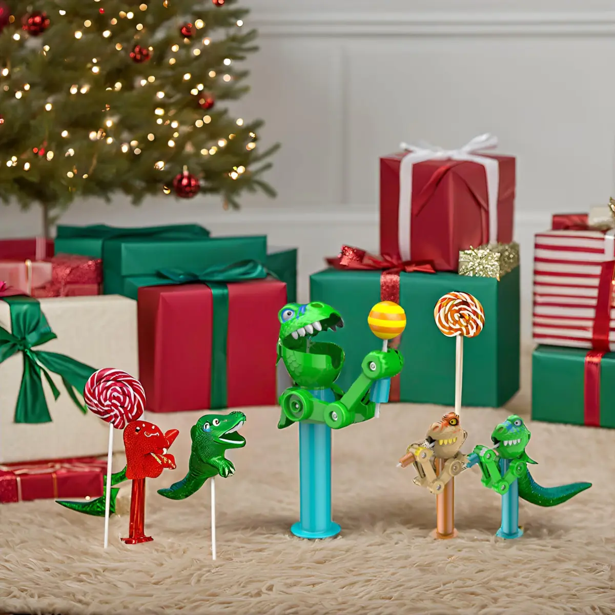 HDLNKAK Dinosaur Lollipop Holder 2-Pack | Fun BPA-Free Toy for Kids Over 3 - view 6