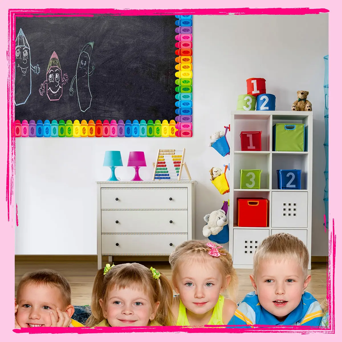 ERKE 60 Feet Crayon Bulletin Board Borders | 18.3m (60 ft) Classroom Trim - view 5