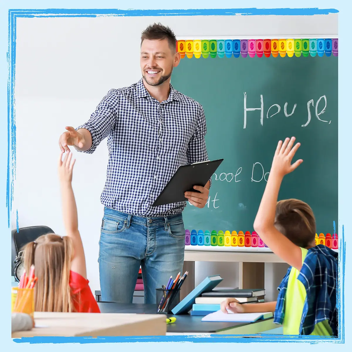 ERKE 60 Feet Crayon Bulletin Board Borders | 18.3m (60 ft) Classroom Trim - view 6