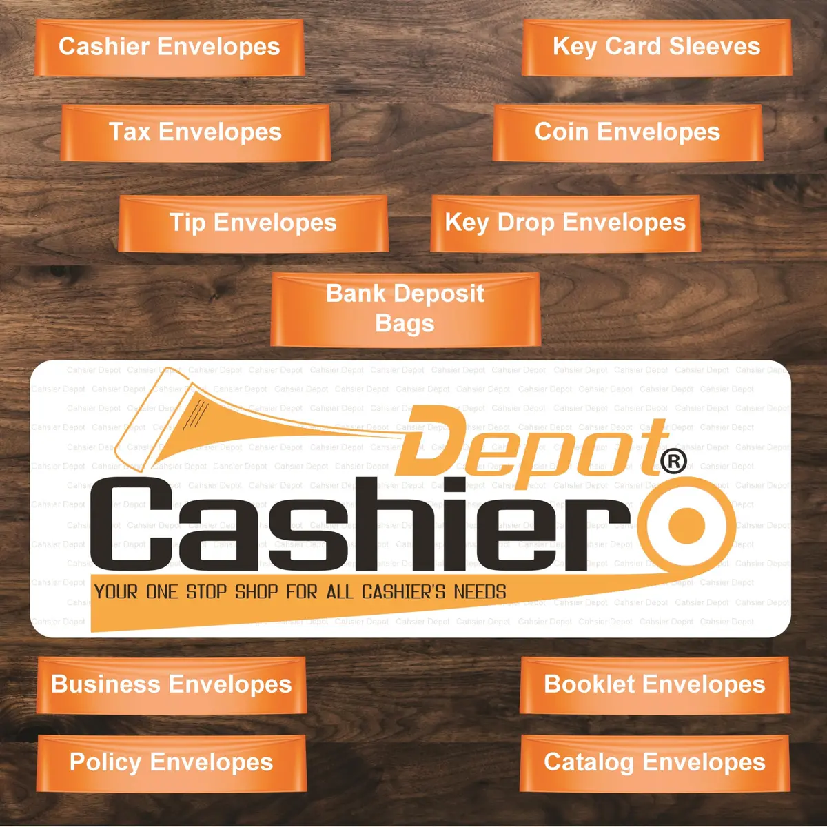 Cashier Depot Hotel Key Card Sleeves 2 3/8" x 3 1/2" | Welcome Guest in Orange, 500 Pack - view 5