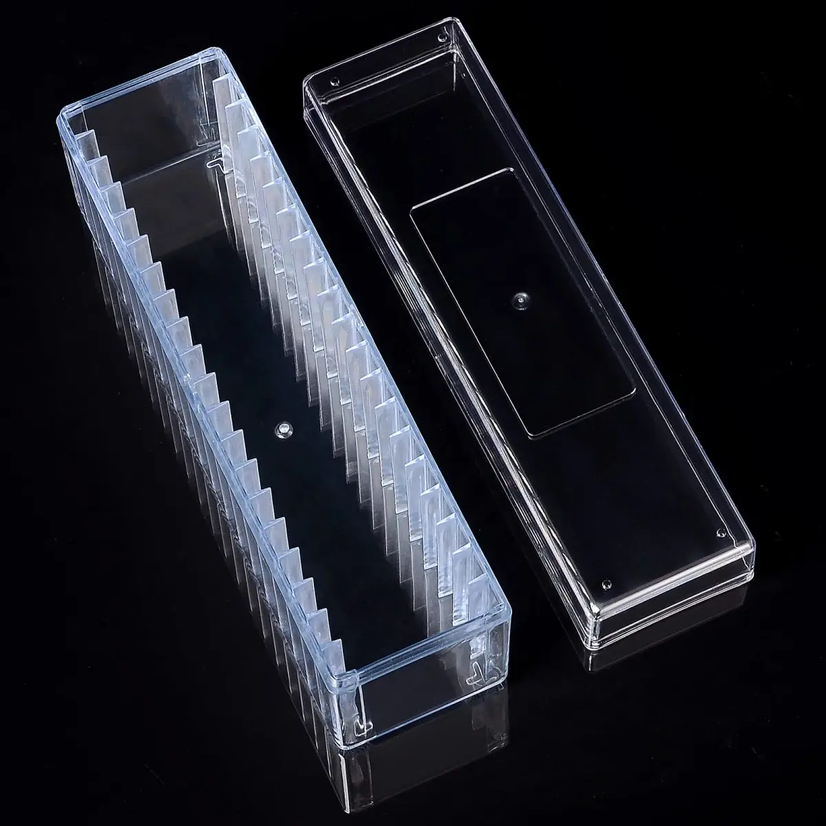 Ettonsun Transparent Coin Slab Storage Box for NGC PCGS PCCB Graded Coin Case | Holds 20 Slabs - view 8