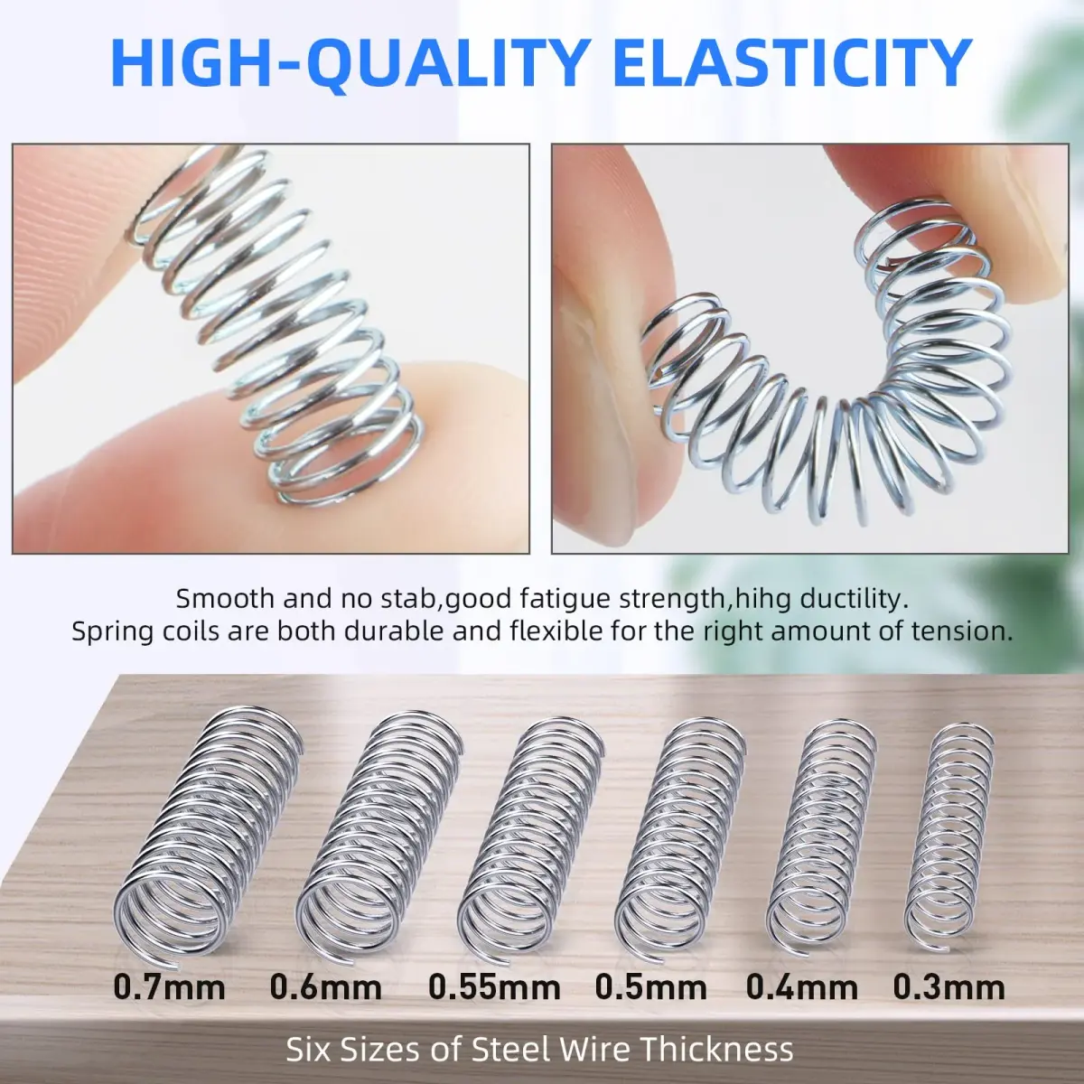Ninoge 300 Pcs Compression Springs Assortment Kit, Stainless Steel, 30 Sizes (0.39"-1.19" Length) | For Home & Shop Repairs - view 3