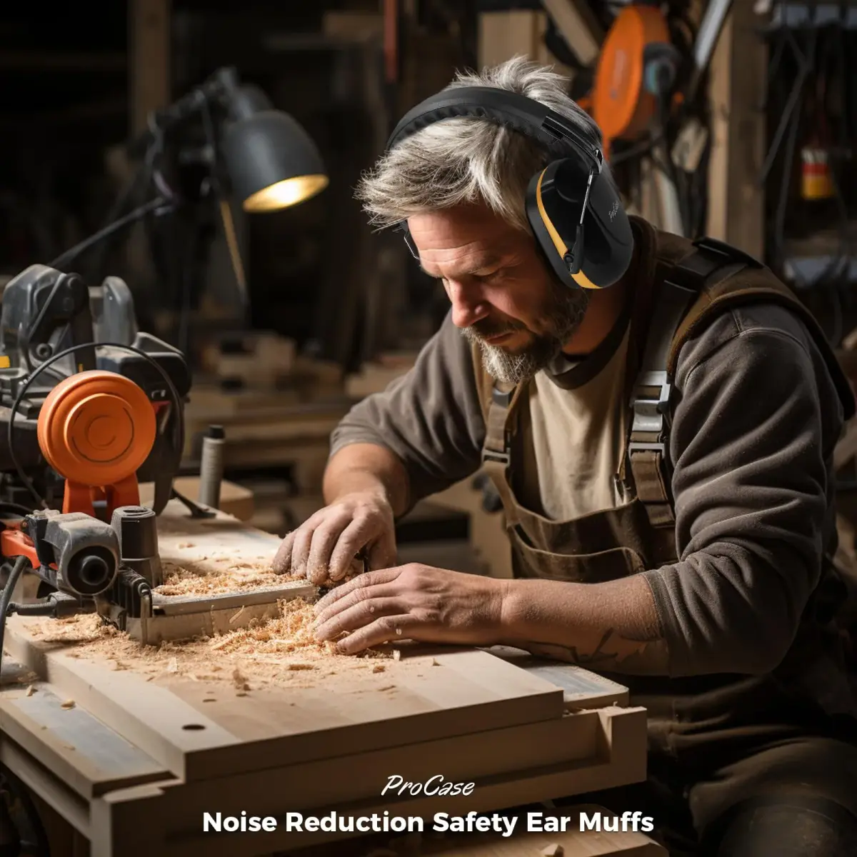 ProCase Hearing Protection Ear Muffs NRR 28dB, Noise Cancelling Headphones | 28 dB Noise Reduction - view 8