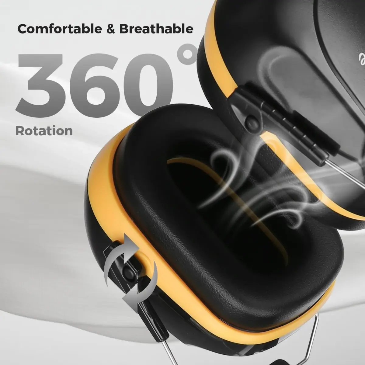 ProCase Hearing Protection Ear Muffs NRR 28dB, Noise Cancelling Headphones | 28 dB Noise Reduction - view 4