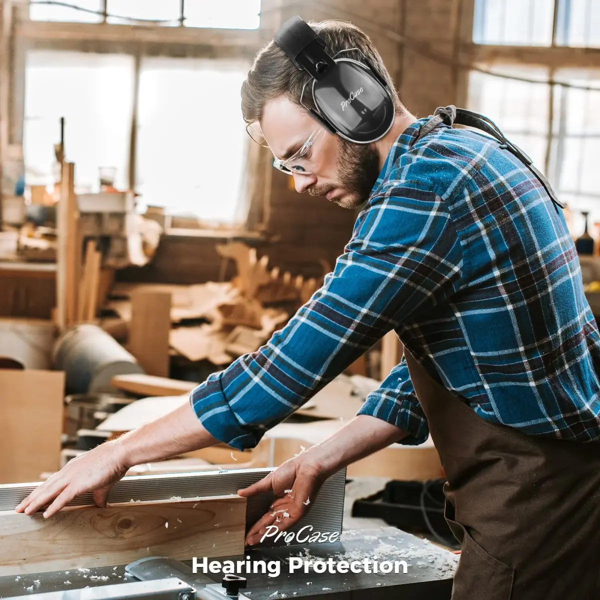 ProCase NRR 32dB Safety Earmuffs, Hearing Protection for Adults & Kids | ANSI Certified Noise Reduction - view 6