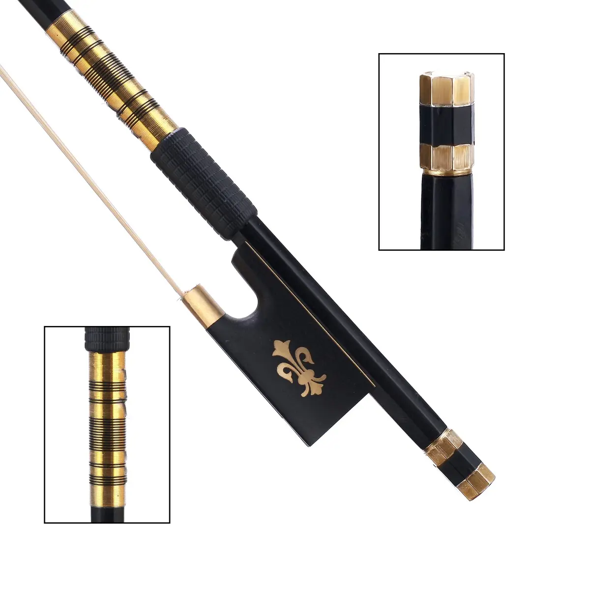 AMZZ 4/4 Full Size Professional Carbon Fiber Violin Bow with Case | Balanced for Dynamic Expression - view 5