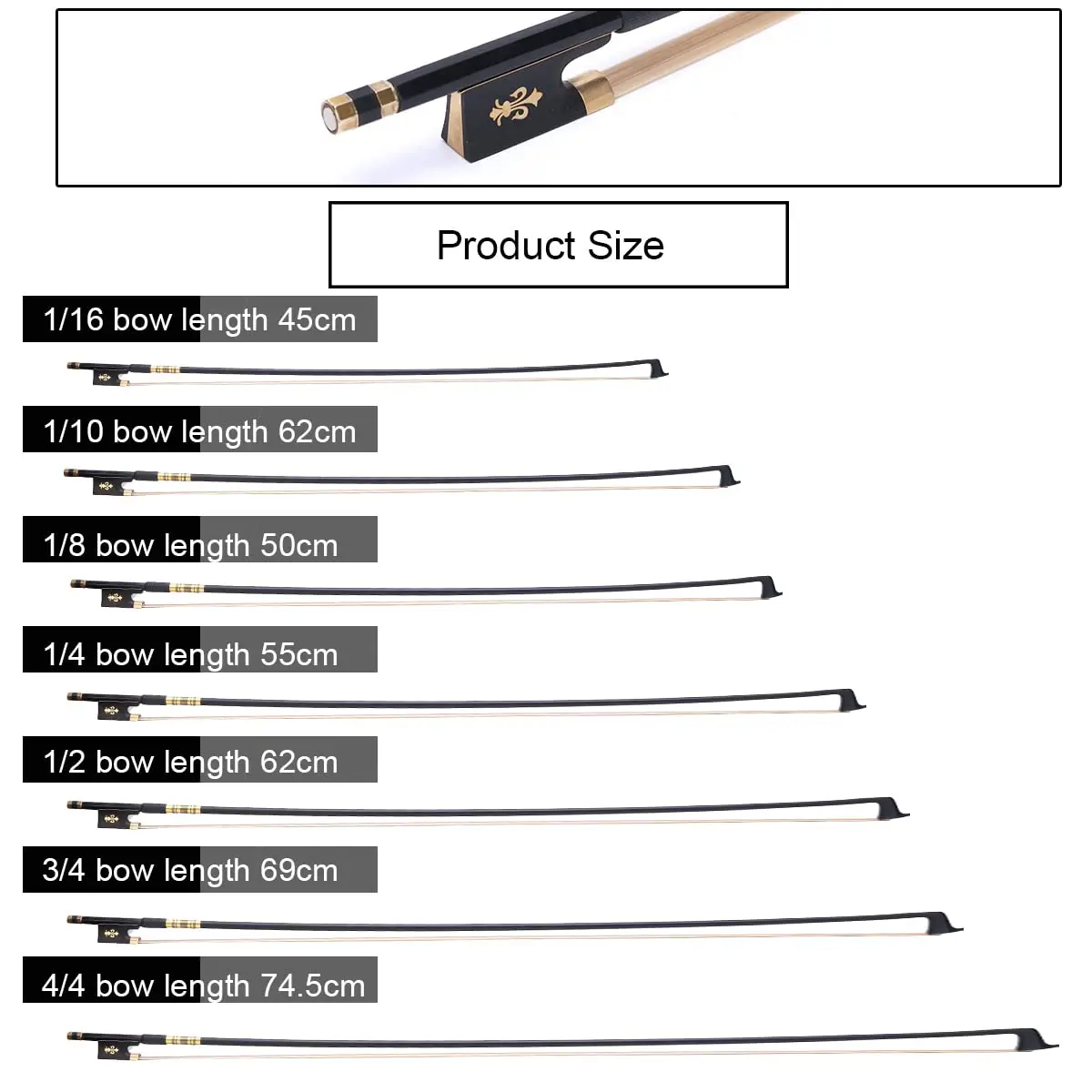 AMZZ 4/4 Full Size Professional Carbon Fiber Violin Bow with Case | Balanced for Dynamic Expression - view 8