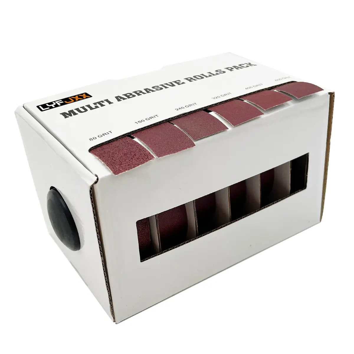 LYFJXX Emery Cloth Roll 25.4mm x 6m (1 inch x 19.68 ft) Assorted Grit Sandpaper | Aluminum Oxide Cloth Backing - view 6