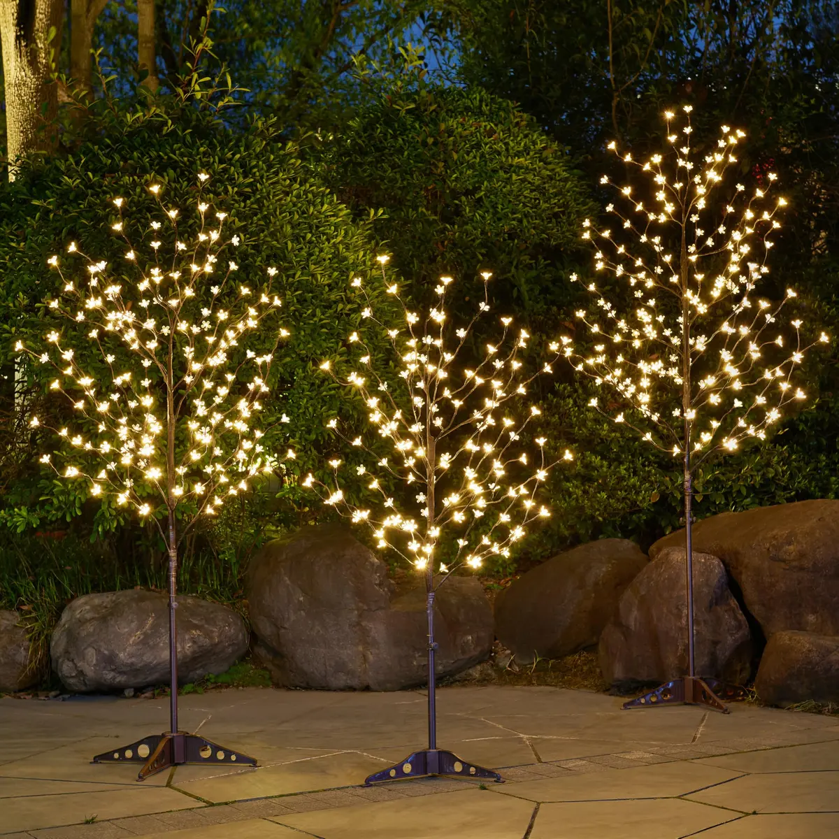 LIGHTSHARE Cherry Blossom Tree 4FT, 5FT & 6.5FT | Warm White LED Decor for Indoor & Outdoor - view 4