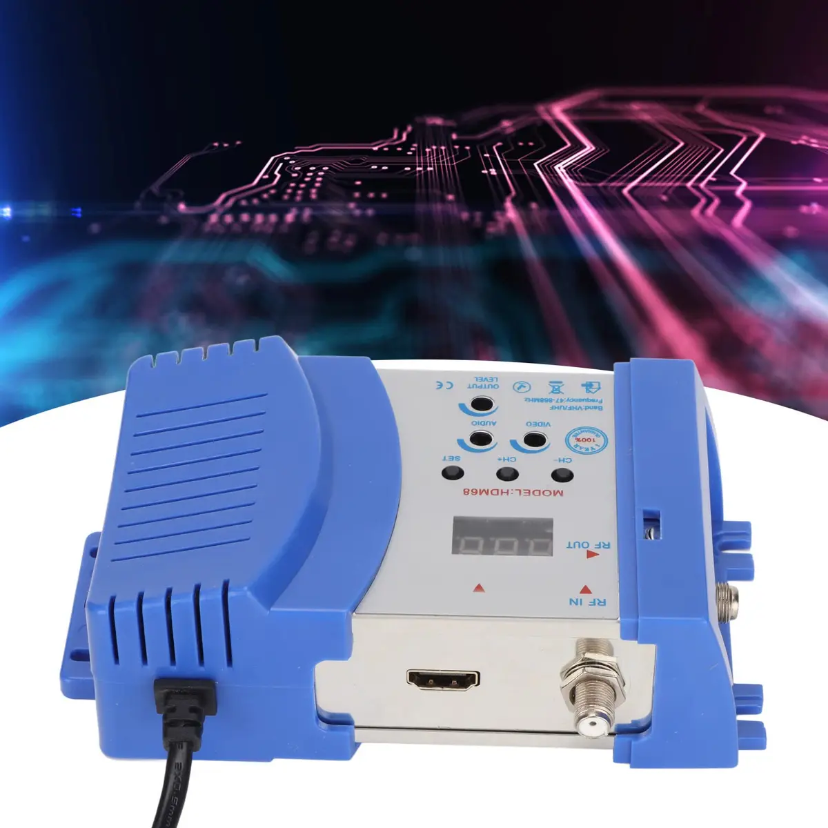 Dpofirs VHF/UHF Modulator with HDMI Input | PAL/NTSC RF Converter for Home TV - view 2
