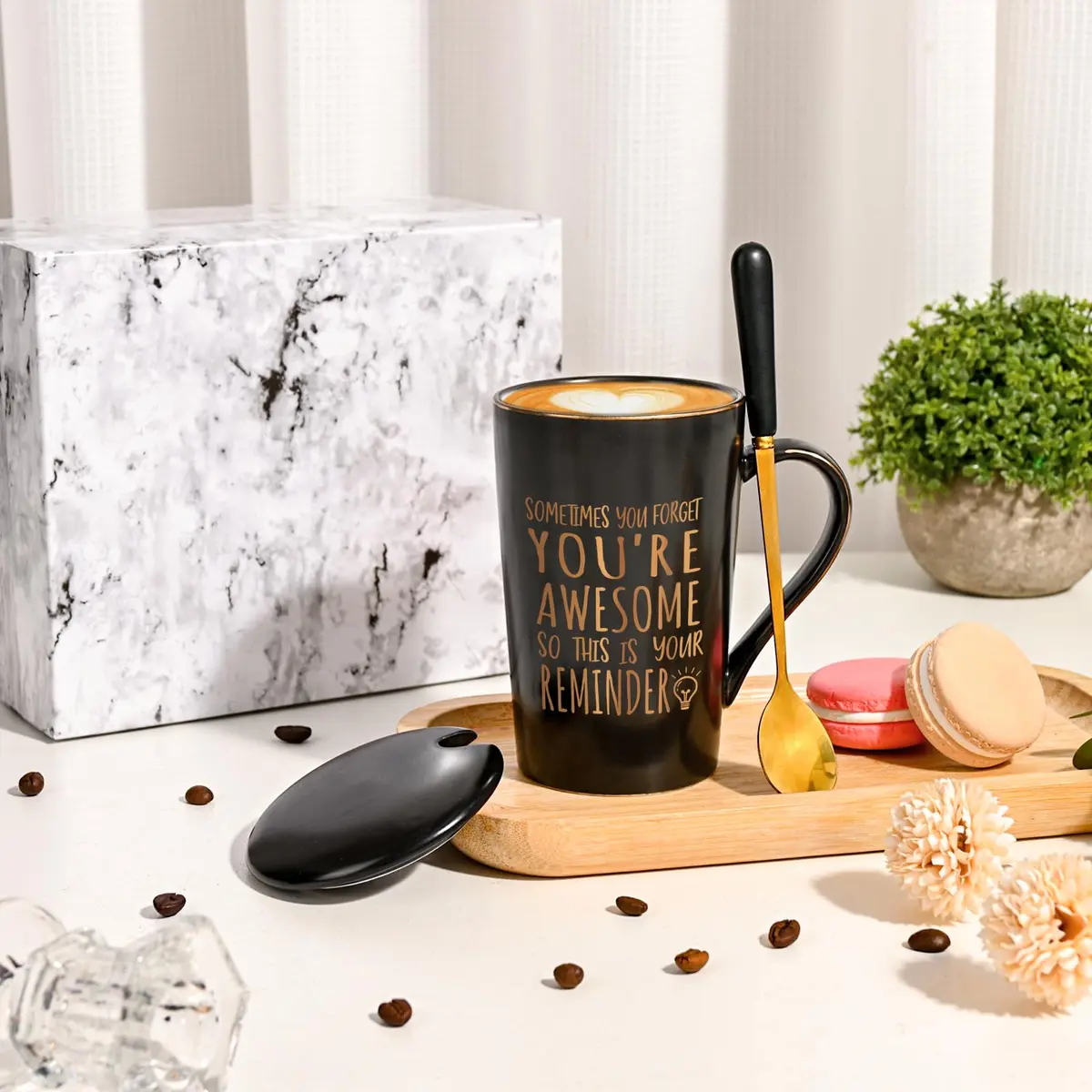 Maustic You Are Awesome Mug 414ml (14 Fl Oz) | Inspirational Gift for Men & Women - view 6