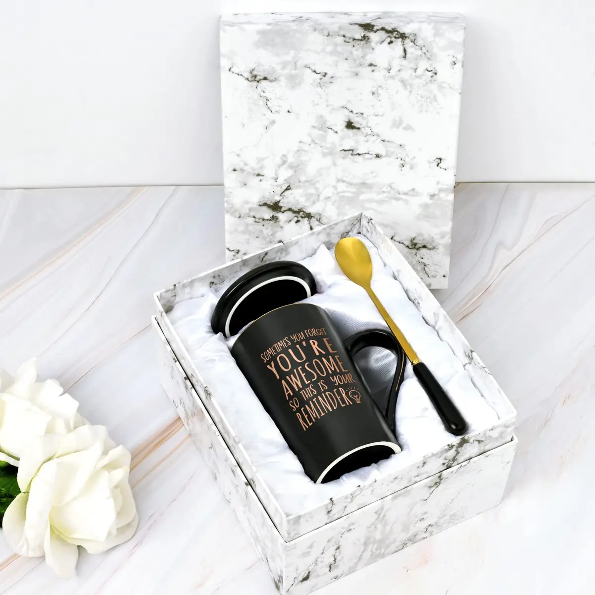 Maustic You Are Awesome Mug 414ml (14 Fl Oz) | Inspirational Gift for Men & Women - view 9