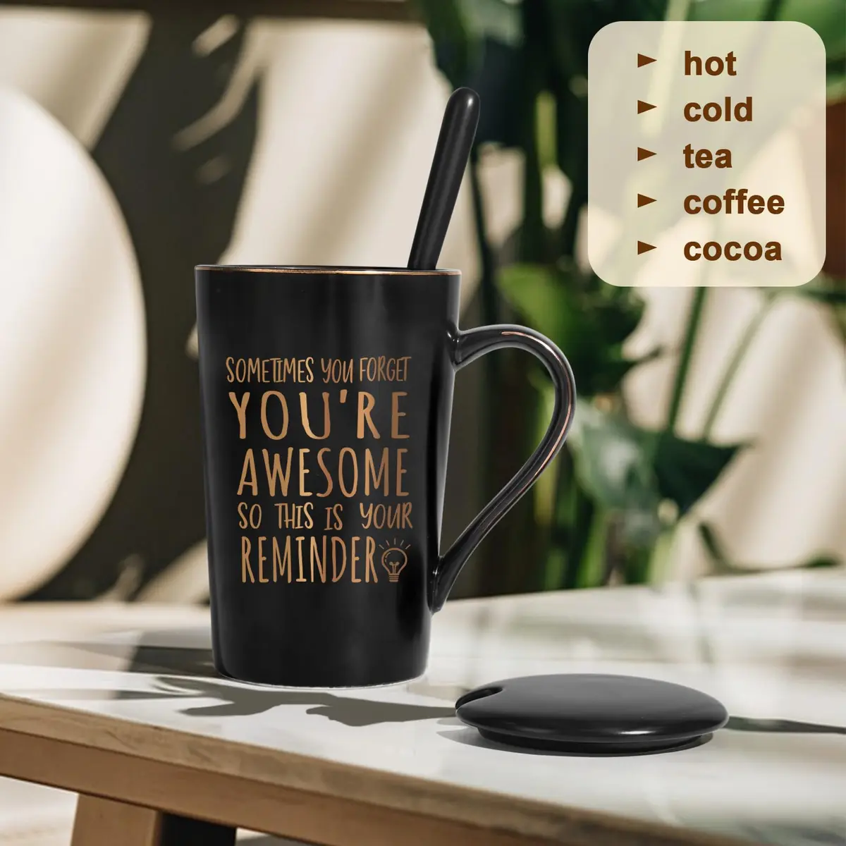 Maustic You Are Awesome Mug 414ml (14 Fl Oz) | Inspirational Gift for Men & Women - view 2
