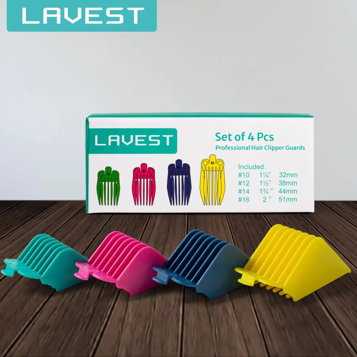 LAVEST Clipper Guards Set with 4 Sizes | 1.25" to 2" Cutting Lengths - view 6