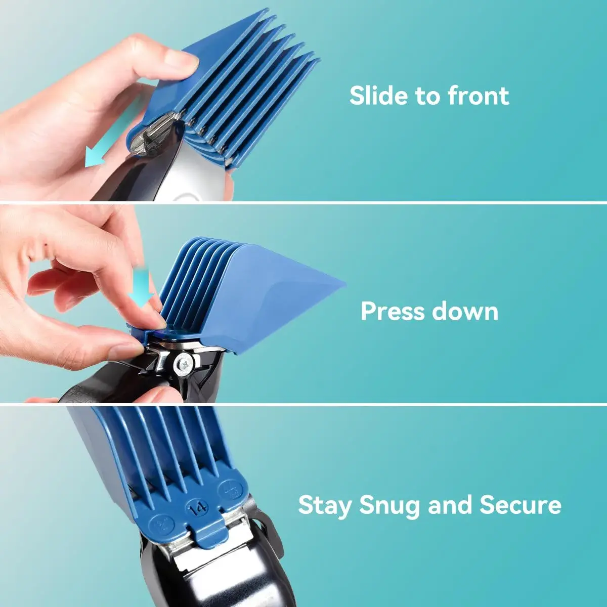LAVEST Clipper Guards Set with 4 Sizes | 1.25" to 2" Cutting Lengths - view 4