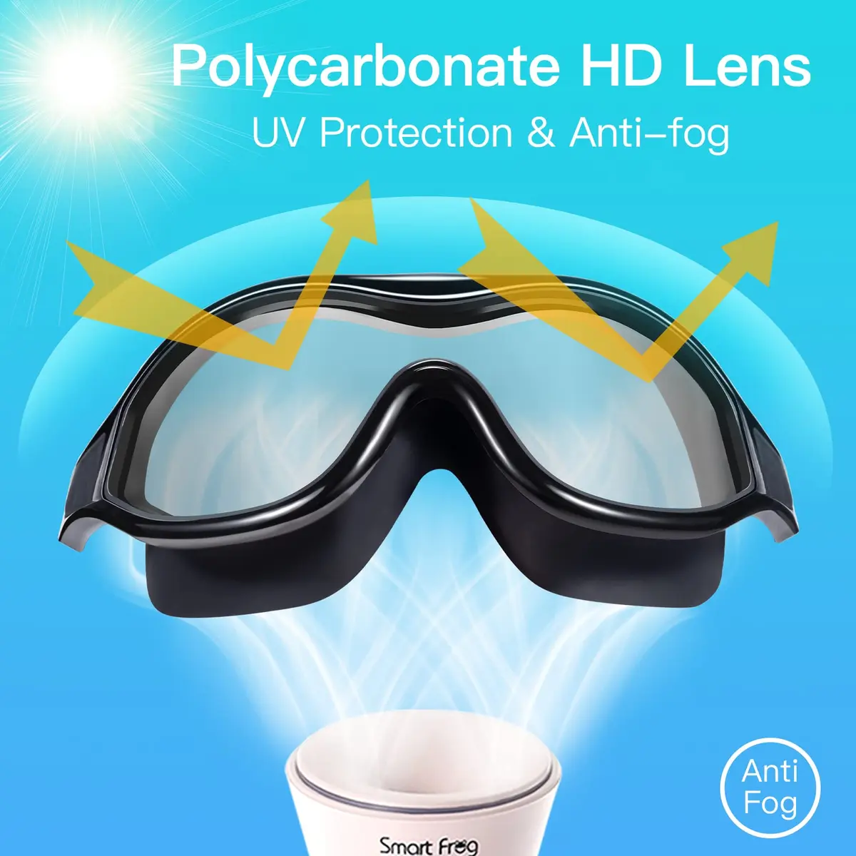 Seago Swim Goggles No Leaking Anti-Fog Swimming Goggles for Adults & Youth | 180° Clear Vision, UV Protection, Waterproof - view 6