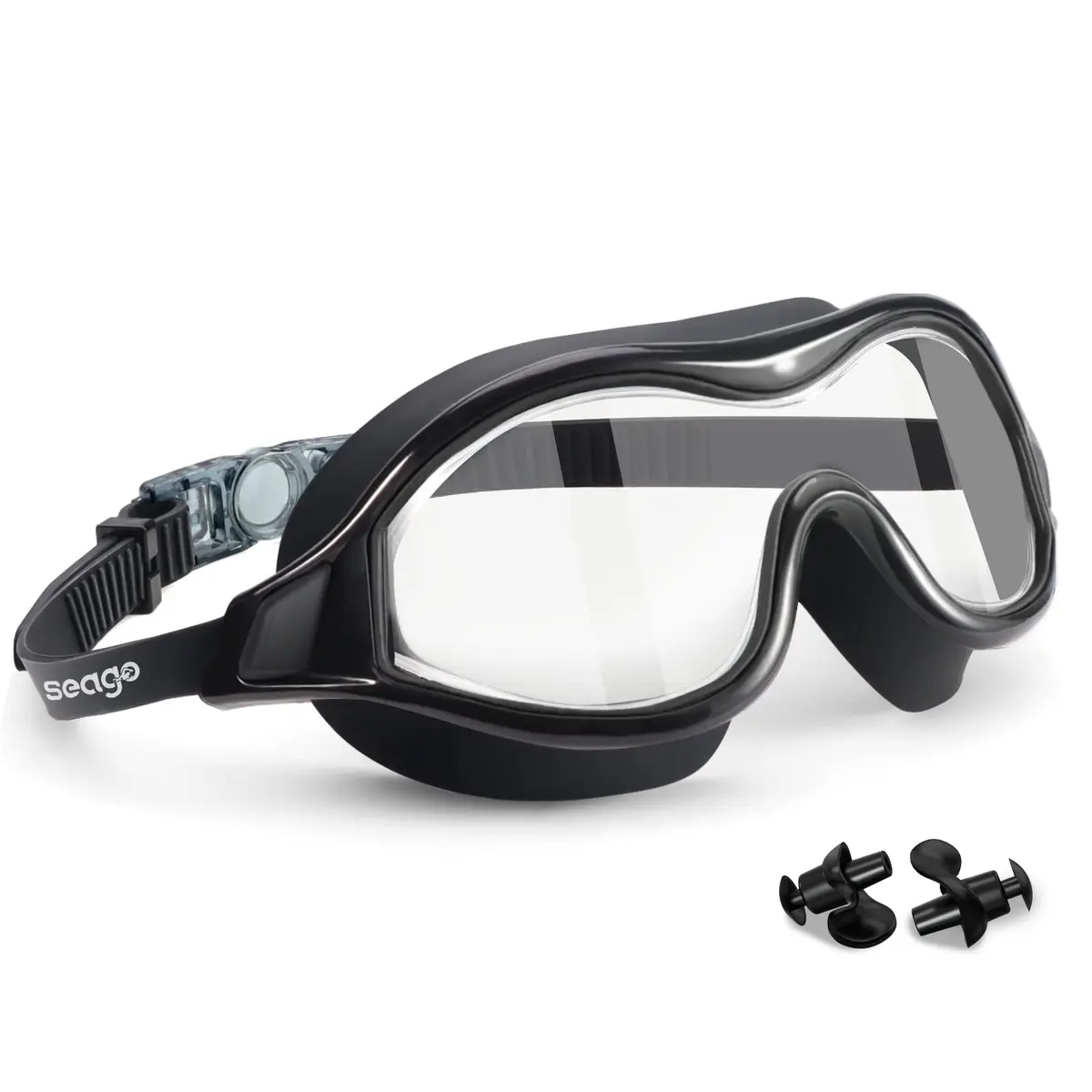 Seago Swim Goggles No Leaking Anti-Fog Swimming Goggles for Adults & Youth | 180° Clear Vision, UV Protection, Waterproof - main product image