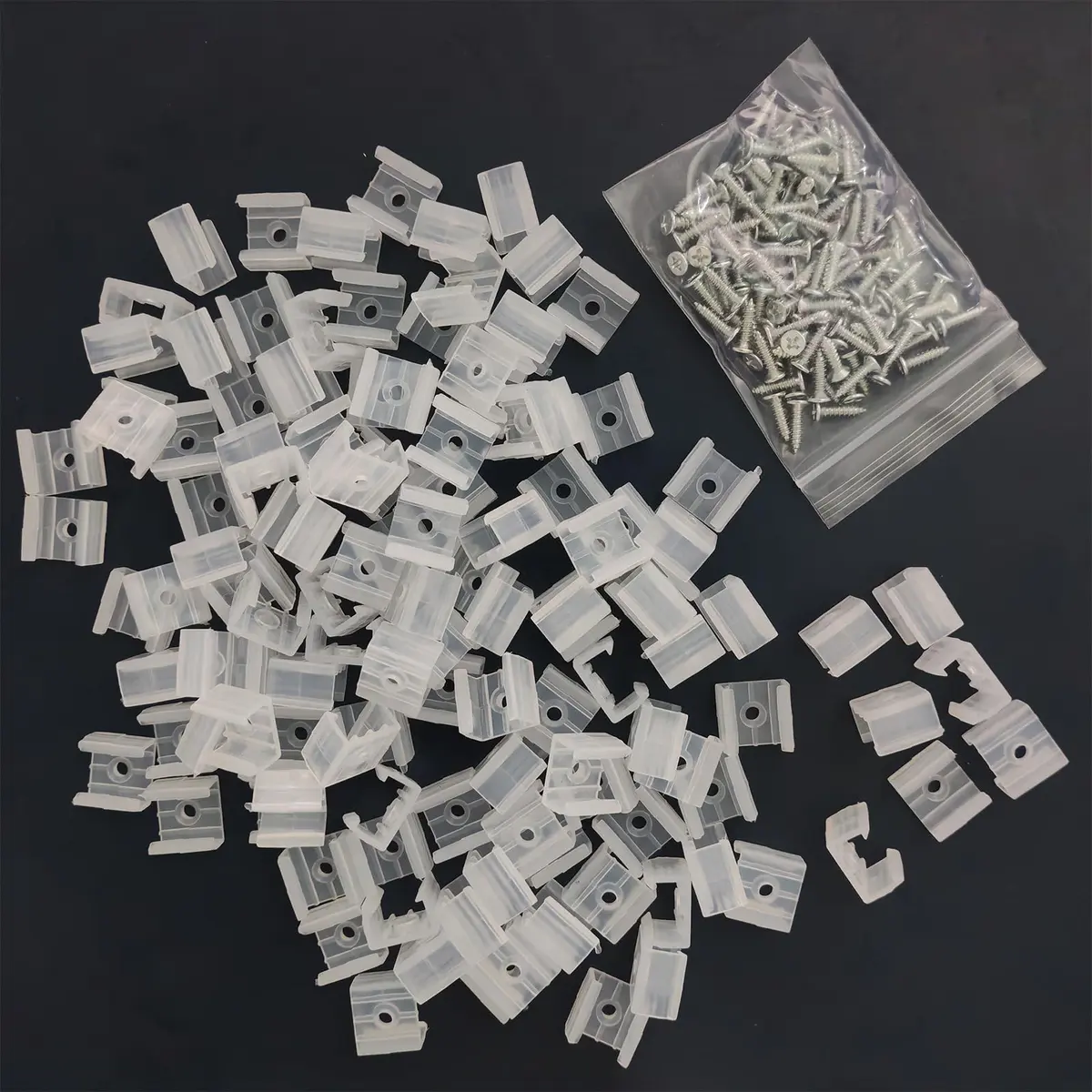 GYGhaoho LED Strip Light Fixing Clips 120 Pcs | Secure 12-14mm Strips with Screws - view 6