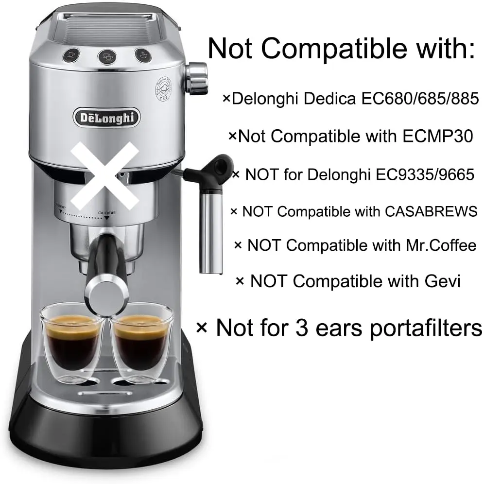 CAPFEI 51mm Bottomless Portafilter 2 Ears for Delonghi ECP3420/BCO430/EC260 | Coffee Filter Accessory - view 5