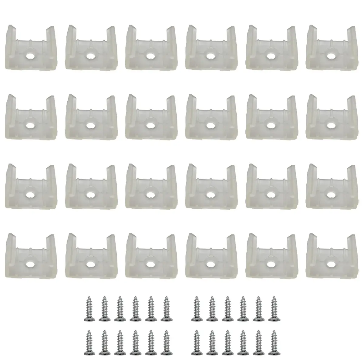 GYGhaoho LED Strip Light Clips 120 Pcs with Screws | Fits 14-17mm Strips - main product image