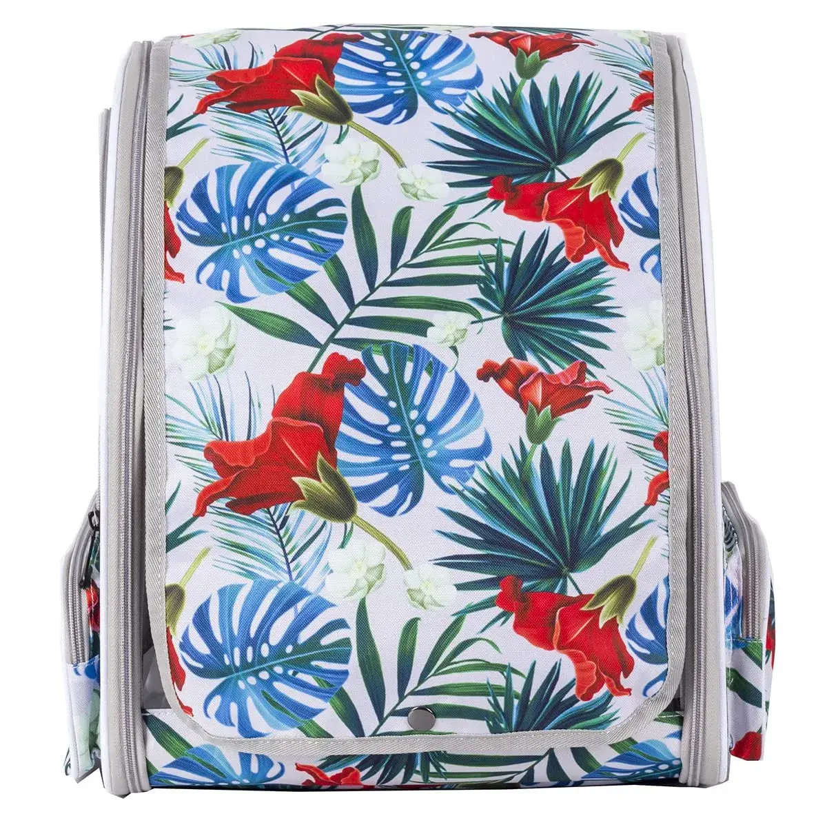 ORIZZP Bird Travel Carrier Backpack with Wooden Perch & Shade Cover | Multi-Colored, Small to Medium Bag for Parrots & Conures - view 4