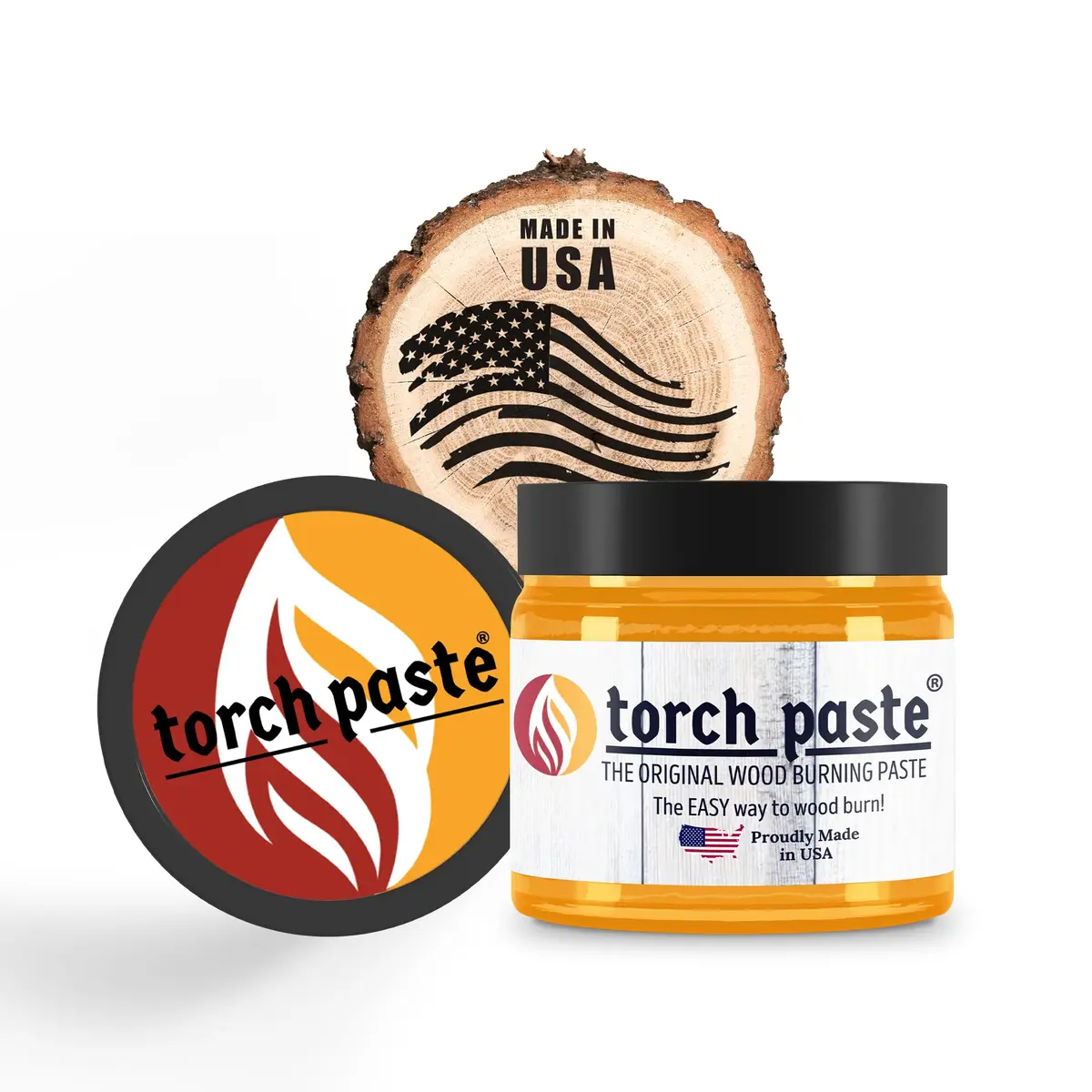 Torch Paste Wood Burning Paste 3 oz | Heat-Activated Non-Toxic Craft Paste for Wood & Canvas - main product image