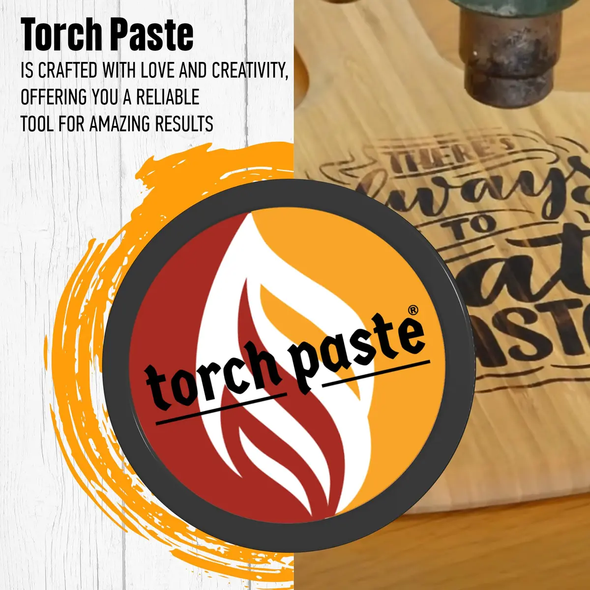 Torch Paste Wood Burning Paste 3 oz | Heat-Activated Non-Toxic Craft Paste for Wood & Canvas - view 7