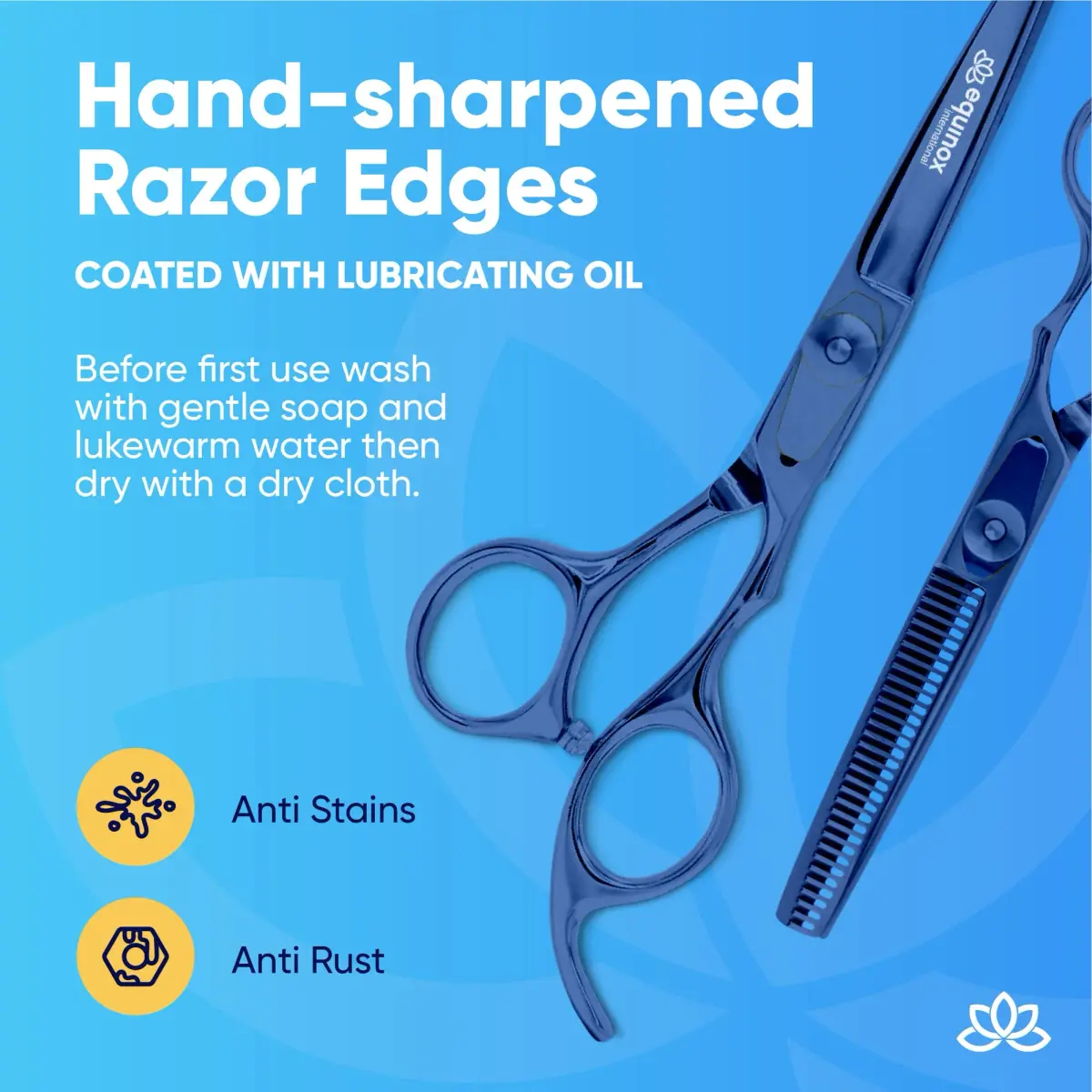 Equinox International Titan Thinning 6.5 Inch Barber Hair Cutting Shears | Japanese Stainless Steel - view 4
