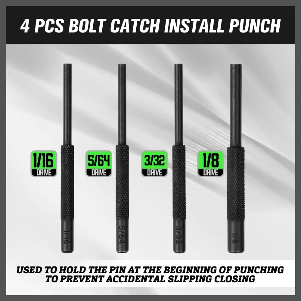 SWANLAKE GARDEN TOOLS 7-Piece Roll Pin Starter Punch and Install Punch Set 1.8mm (1/16") | Precision Assembly Tool - view 3