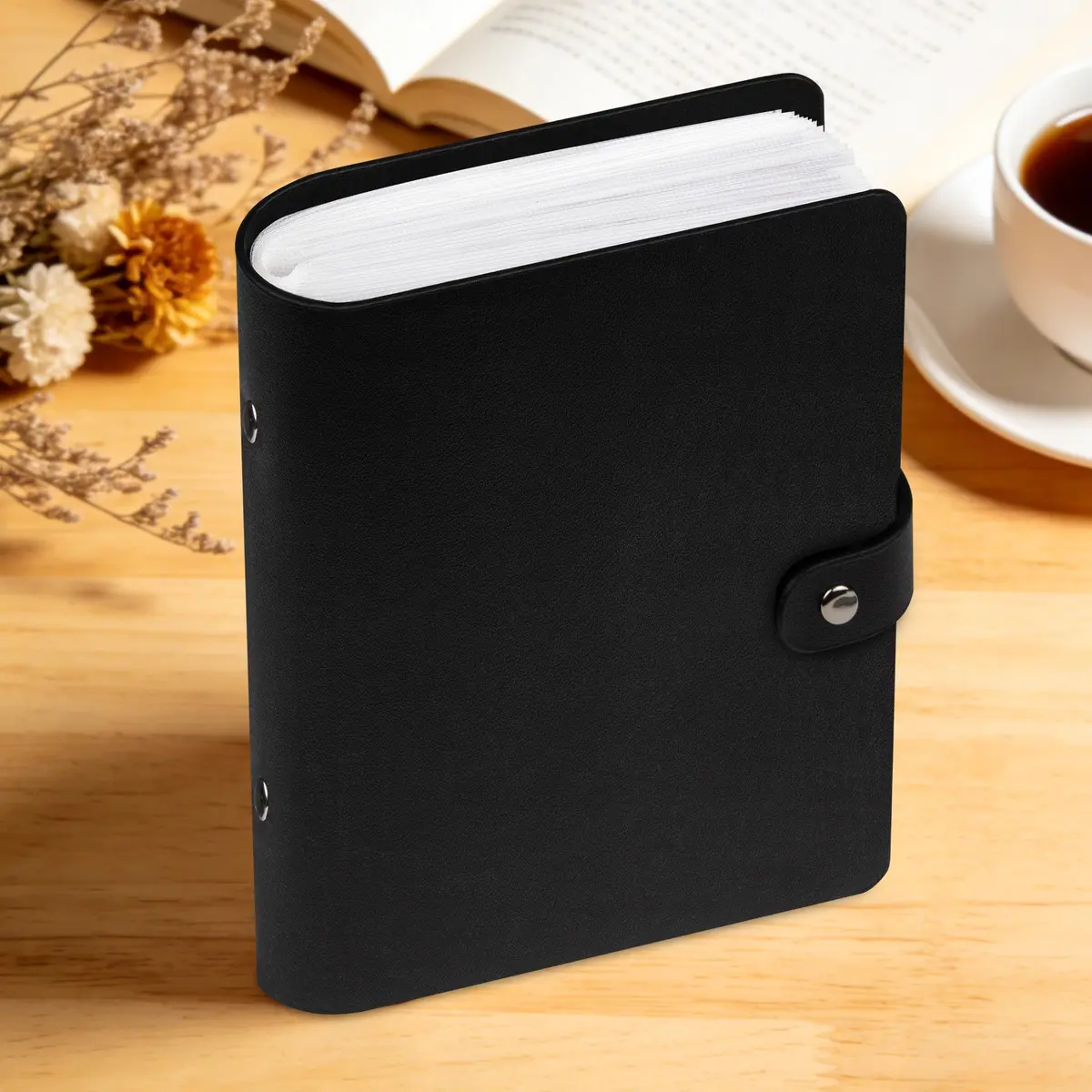 Aevdor Small Photo Album 4x6 | Holds 52 Photos, Black, Compact & Stylish - view 7