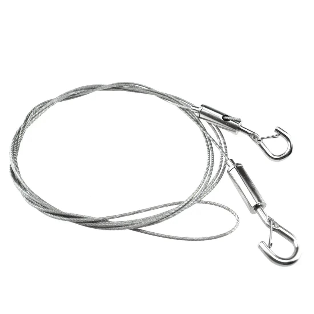 SDTC Tech Stainless Steel Wire Rope with Adjustable Hooks 2m (6.5 ft) | 4-Pack for Hanging & Securing - view 2