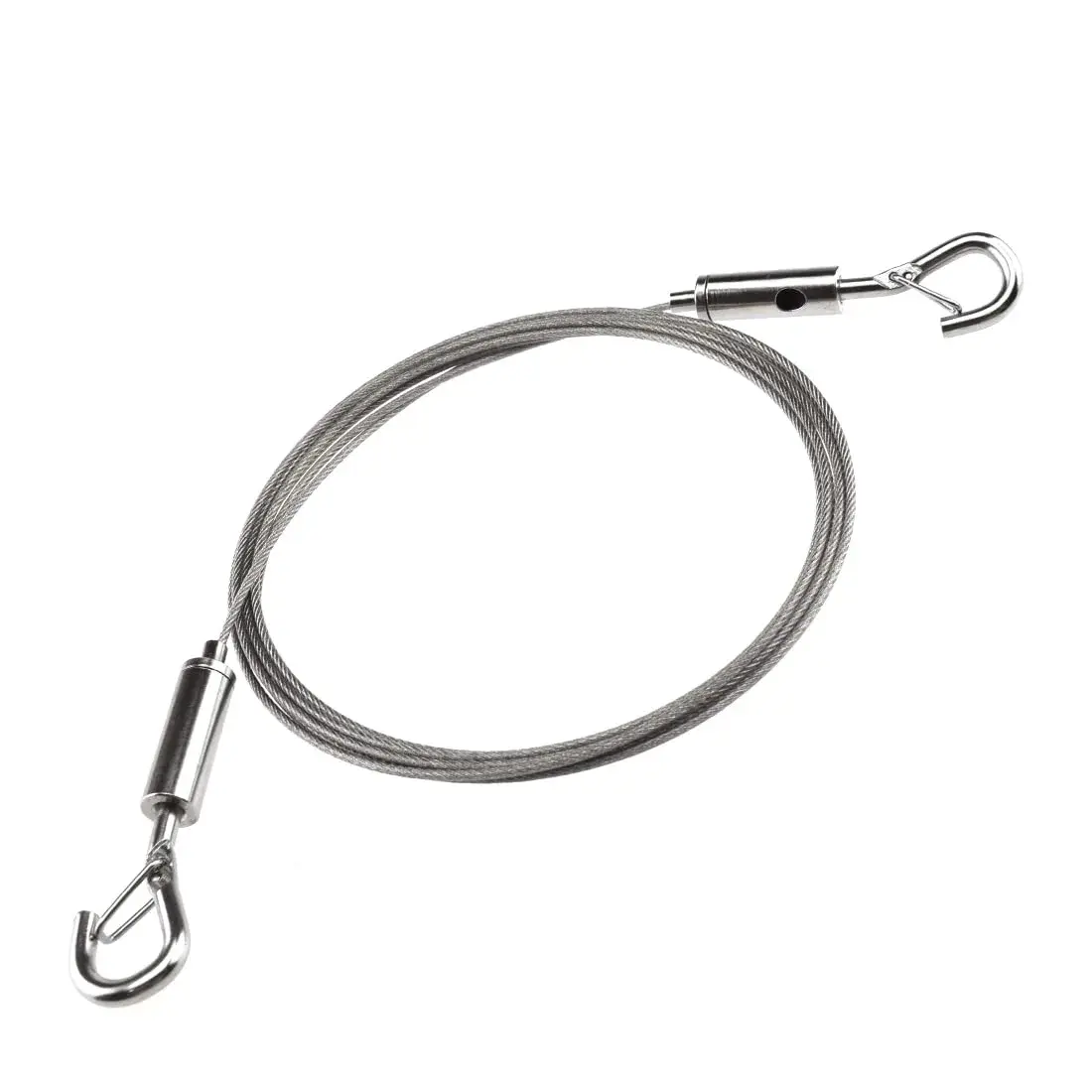 SDTC Tech Stainless Steel Wire Rope with Adjustable Hooks, 2m (6.5 ft) | 2-Pack, 175lb Load Capacity - view 4