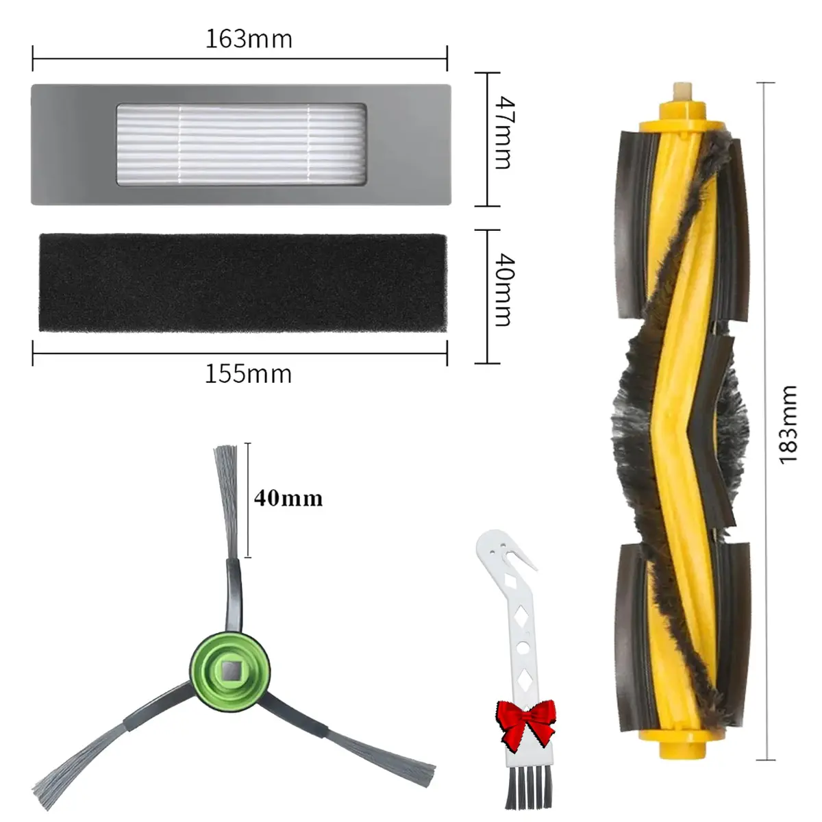 Chuancheng Replacement Parts Kit for Ecovacs Deebot T8 T8MAX N8 Pro | Durable & Easy to Replace - view 2