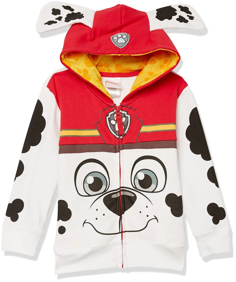 Paw Patrol Character Costume Hoodie for Toddlers | Marshall White 18 Months US - main product image