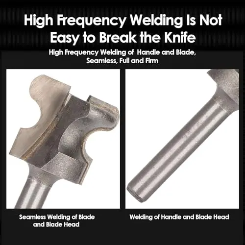 Walfront Finger Pull Bit 1/4in Round Shank Carbide Center Point Drill Bit for Drawer Pull Router Slotting in Cork Wood Hardwood Veneer Keyholes | Accurate Positioning - view 11
