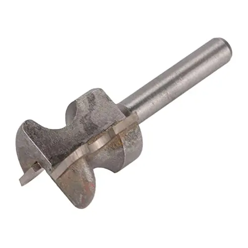 Walfront Finger Pull Bit 1/4in Round Shank Carbide Center Point Drill Bit for Drawer Pull Router Slotting in Cork Wood Hardwood Veneer Keyholes | Accurate Positioning - view 15