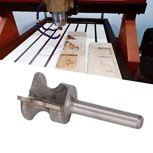 Walfront Finger Pull Bit 1/4in Round Shank Carbide Center Point Drill Bit for Drawer Pull Router Slotting in Cork Wood Hardwood Veneer Keyholes | Accurate Positioning - view 9