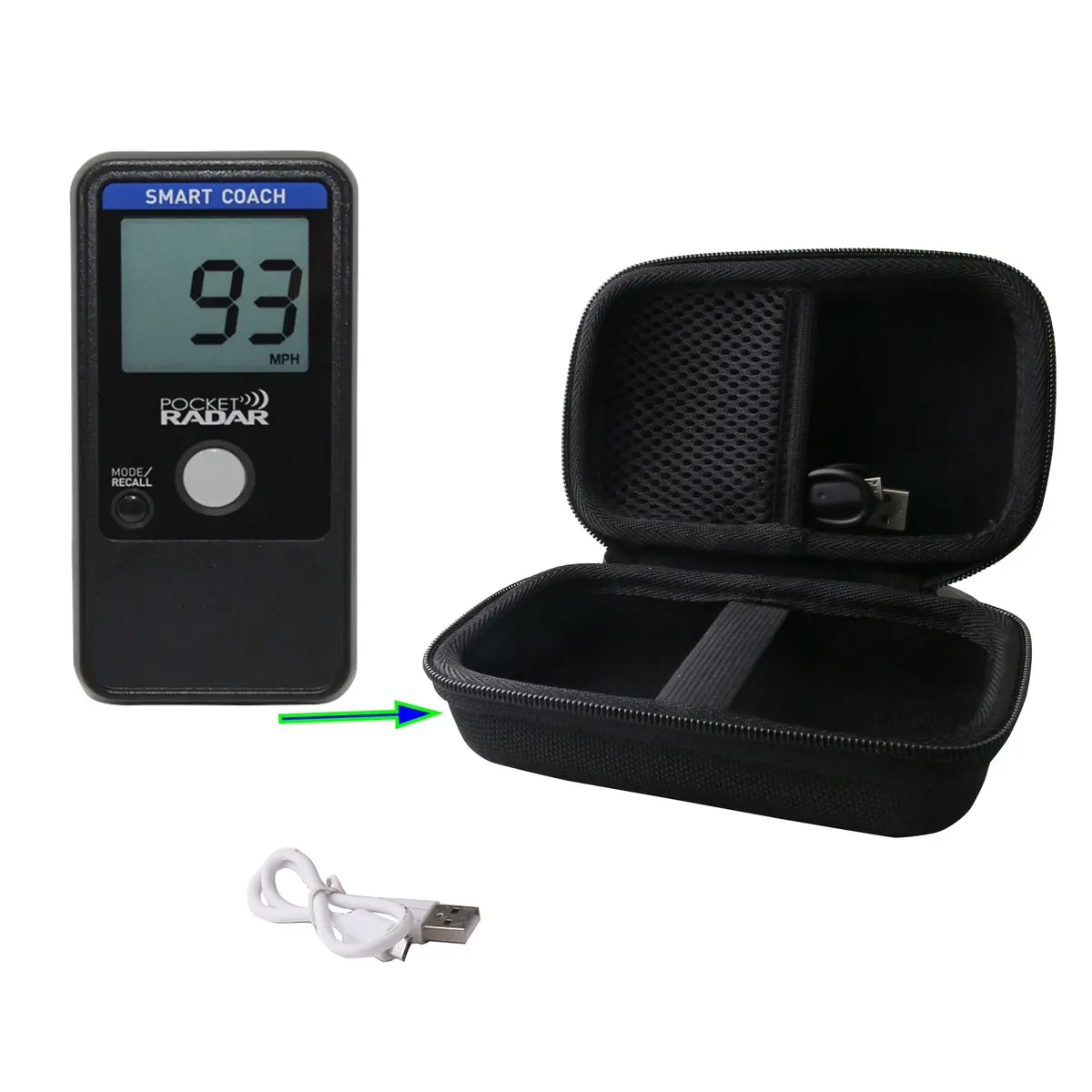 WERJIA Hard Carrying Case for Pocket Radar | Impact-Resistant EVA, Compact & Lightweight (5*2.8*1.8 inch) - view 3